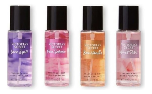 Set Victoria's Secret, 4 Mini Bodymist 75ml. Ultimo Set!