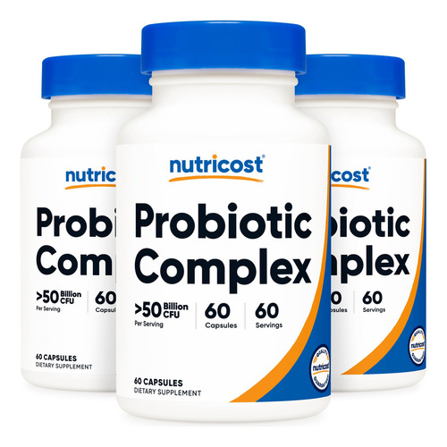 Nutricost Probiotic Complex 180 Cápsulas 50 Mil Millones Ufc