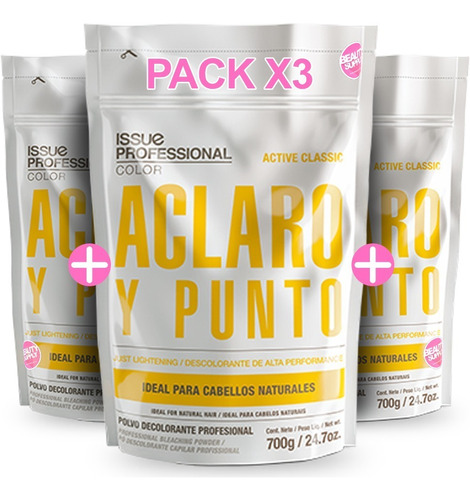 X3 Polvo Decolorante Issue Professional Active Classic 700gr