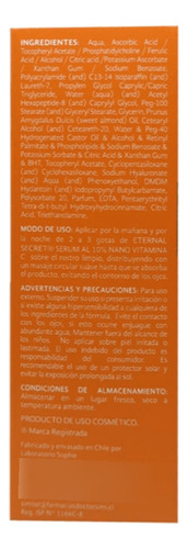 Sérum Al 10 % Con Vitamina C Eternal Secret Suero Facial 30
