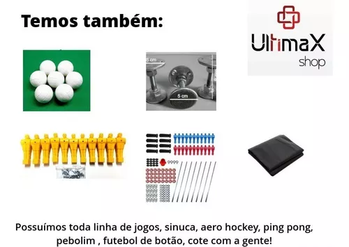 Salão de Jogos - Fut. Botão Pebolim Sinuca Ping-Pong Carteado em Promoção  na Americanas