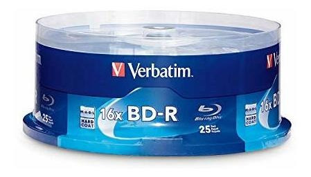 Verbatim Bd-r Disco De Medios Grabable Blu-ray De 25 Gb Y 6x