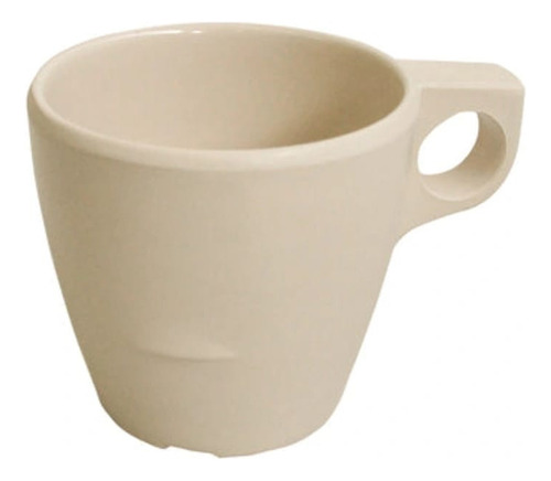 10 Tazas Tavola Melamina Beige Gruesa De Lujo 227ml Vajilla