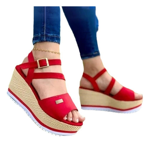 Sandalias Con Plataforma Y Cuñas Para Mujer, Estilo Romano,