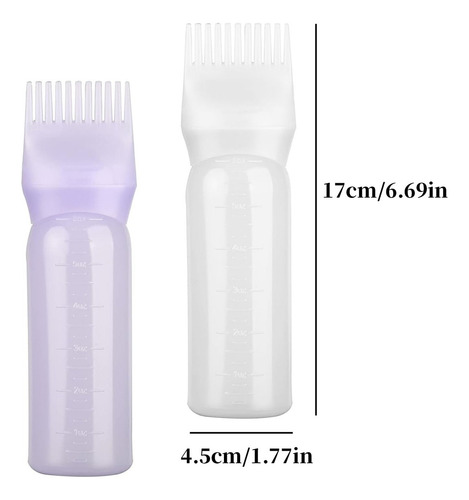 4 Pzs Botellas Para Teñir Cabello Con Peine, Hogar Y Salón