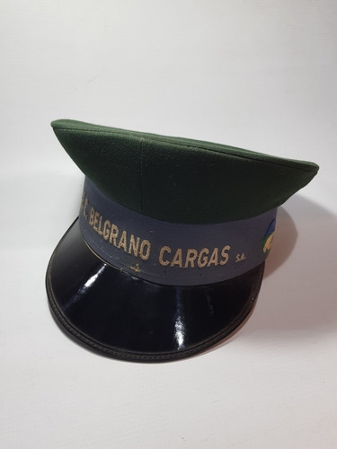 Imagen 2 de 8 de Antigua Gorra De Ferrocarril Belgrano Cargas Mag 56289