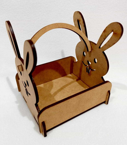 Cesta Canasta Mdf Souvenir Pascuas