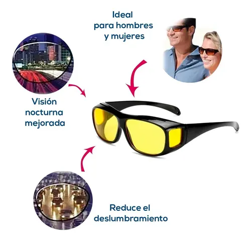 Lentes Manejar Gafas Conducir Sol Vision Nocturna Unisex