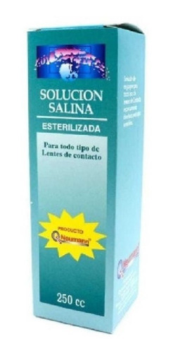 Solución Salina Esterilizada Para Lentes De Contacto 250 Cc