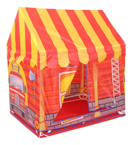 Carpa Infantil Rayada Naranja 92 X 70 X 110 Cm