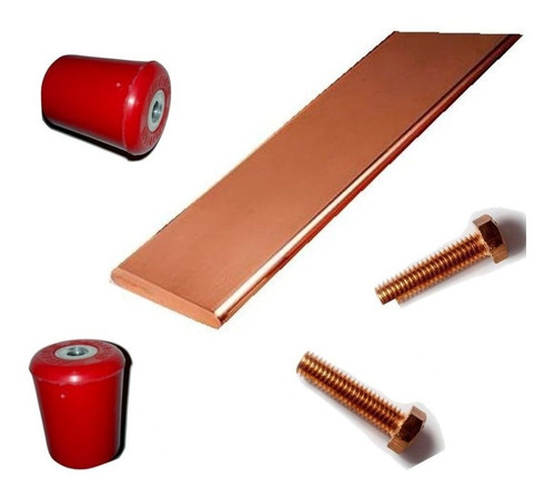 15 Kit Barra Tierra C Aisl P Rack 1/4x3/4x19 PuLG Y 30aislad