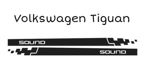 Vinil Stiker Estampado Rótulo Lateral Volkswagen Tiguan #2