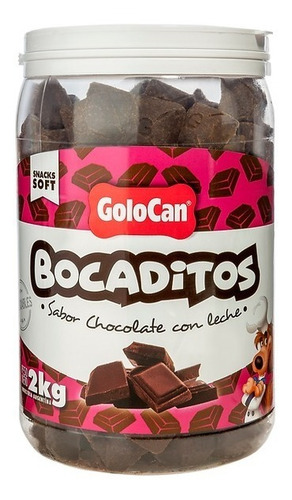 Bocaditos Golocan Sabor Chocolate Con Leche X 2kg