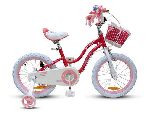 Bicicleta Infantil Aro 16 Royal Baby Paseo Rosado