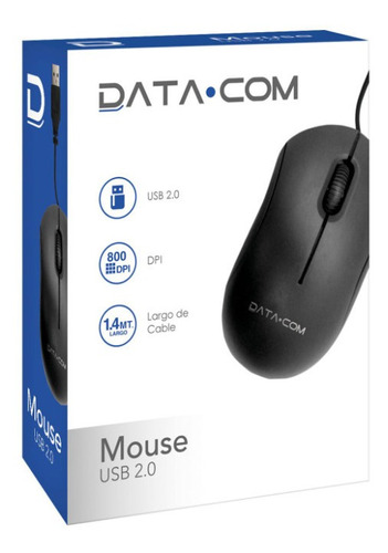 Mouse Básico Datacom Negro 