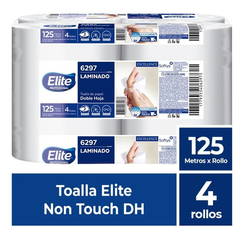 Toalla Elite Non Touch Dh  4 X 125mts (6297)