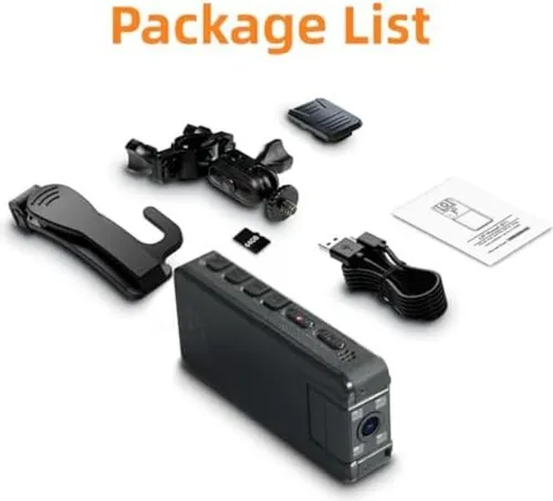 Cámara Corporal Hoestr De 64 Gb, Cámara Corporal 1296p (2500