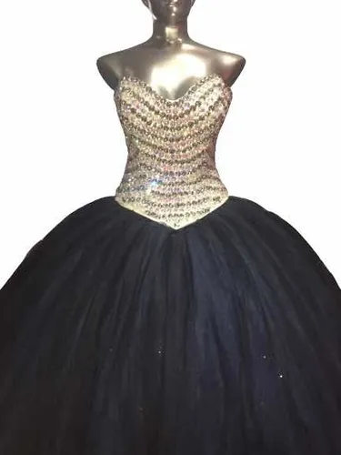 Vestidos de 2025 xv azul petroleo
