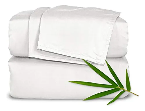 Juego De Sabanas De Bambu Puro, Juego De 4 Piezas, 100% Bamb
