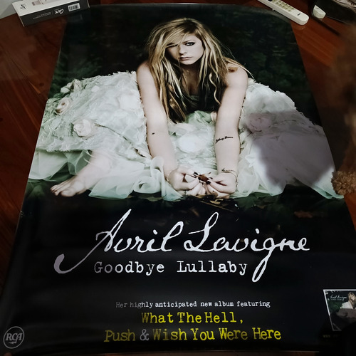 Avril Lavigne Goodbye Lullaby Póster Promocional (Usado)