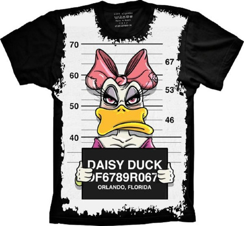 Camiseta Frete Grátis Plus Size Daisy Duck Presa