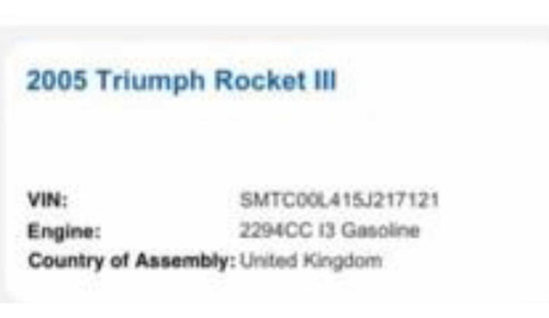 Imagen 7 de 7 de Triump Rocket Iii