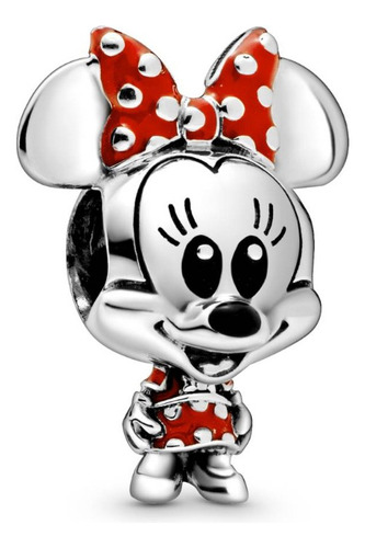 Charm Minnie Con Cintillo En Plata 925 Silver Heart