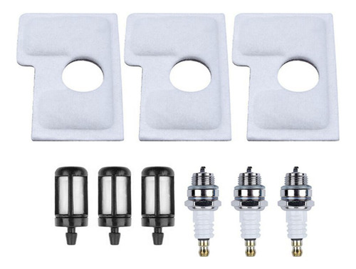 9x Kit De Bujía De Filtro De Combustible De Aire Para Ms170