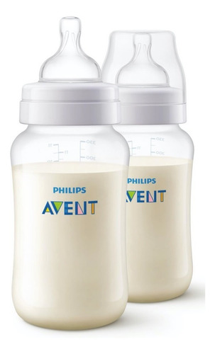 Biberon Avent Anticólico Pack 2 Uni 260 Ml Scf813/27
