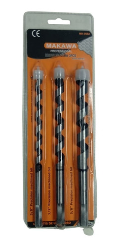 Set  Brocas Para Madera 3 Pcs Makawa  /toolstore