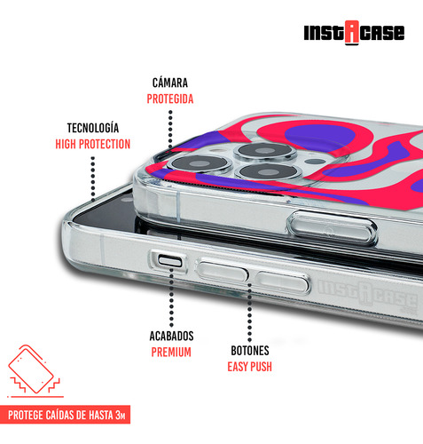 Funda Para iPhone Para Mujer Curvas Rojas Con Tu Nombre