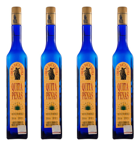 Pack De 4 Crema De Tequila Quita Penas 1 L