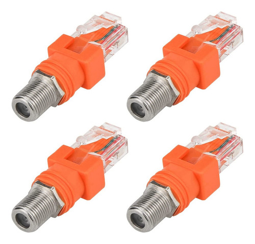 Adaptador Coaxial A Ethernet, Paquete De 4 Unidades Coaxiale