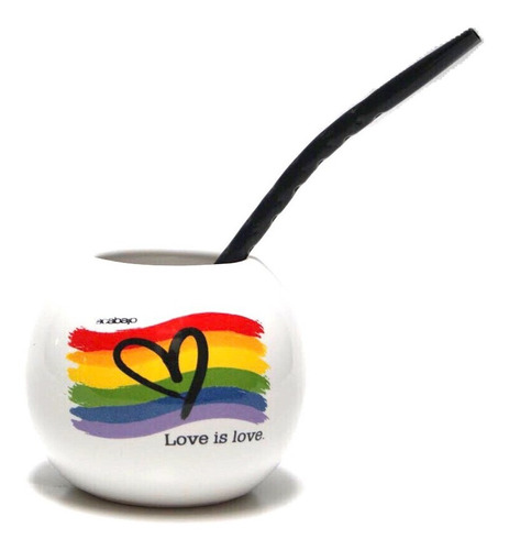 Mate Burbuja Love Is Love Diversidad Bandera Gay