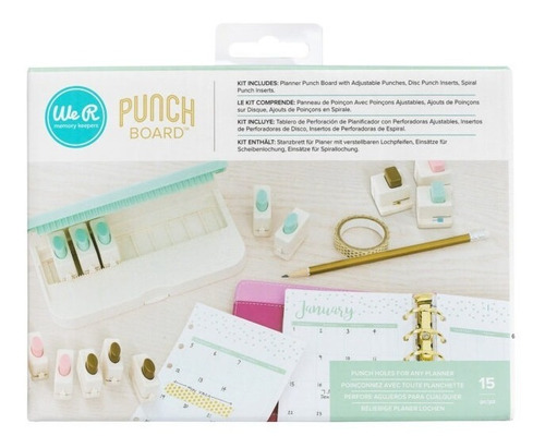 Kit Perforador Para Planner / Kit Planner Punch Board We R 