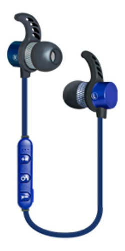 Audfonos Deportivos Inalámbrico Con Microfono Ginga Azul /v