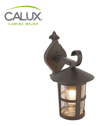Farol Rustico 6512, Marca Calux Color Óxido
