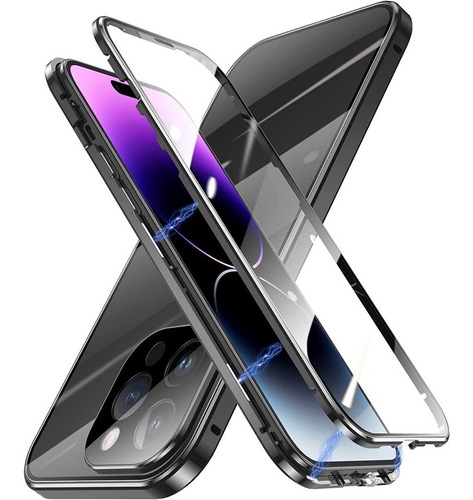 Funda Magnética De Vidrio Para iPhone 14 Pro Max