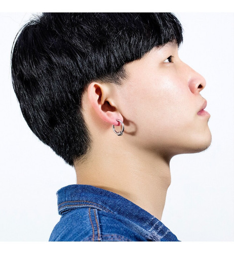 Imagen 9 de 9 de Aros Hombre Aritos Argollas Piercing De Acero Quirúrgico