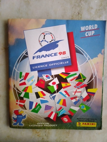 Album Figuritas Copa Mundial Francia 98,con 64 Faltantes