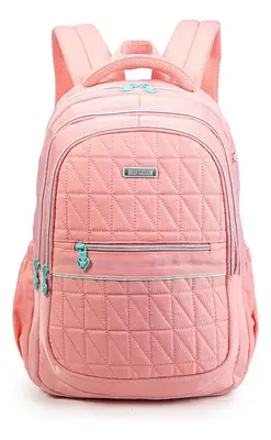 Mochila Feminina, Impermeável, Reforçada Grandecapacidade24l Rosa