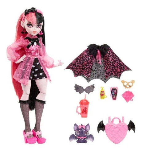 Boneca Monster High Draculaura Moda Basica G3
