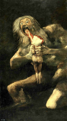 Lienzo Tela Arte Canva Francisco Goya Saturno Devorando Hijo