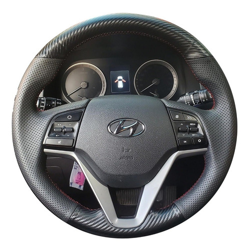 Funda De Volante Hyundai Tucson Fibra Carbono Piel 2015-19