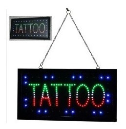 Aviso Letrero Led De Tattoo