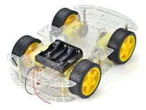 Comprar Kit Chasis Auto Robot 4wd Ruedas Motores Para Arduino