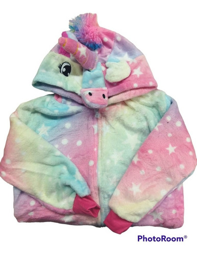 Imagen 8 de 10 de Pijama Kigurumi Unicornio Infantil De 1.10 A 1.40 Mts Niños