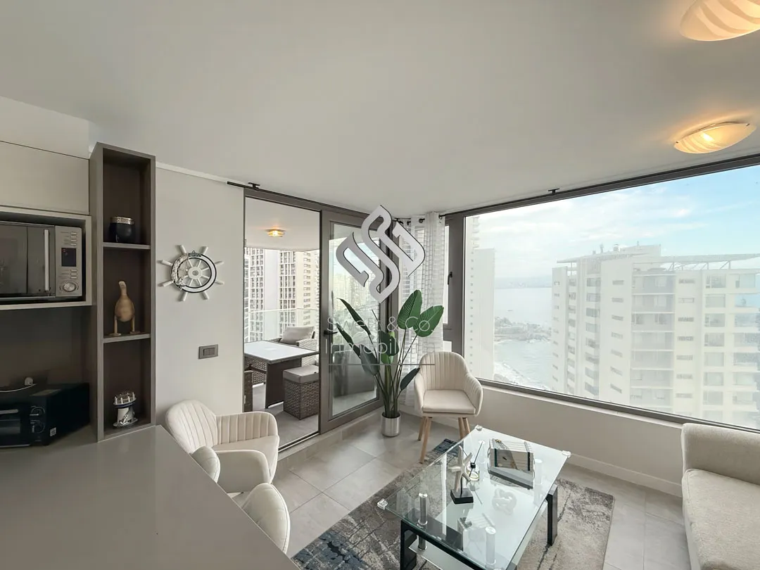 Imagen 2 de 21 de Departamento 2d/2b Con Terraza Y Vista Al Mar Reñaca Norte