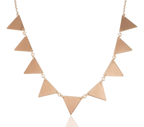 Alilang - Collar De Joyería Para Mujer, Diseño De Triángulo,