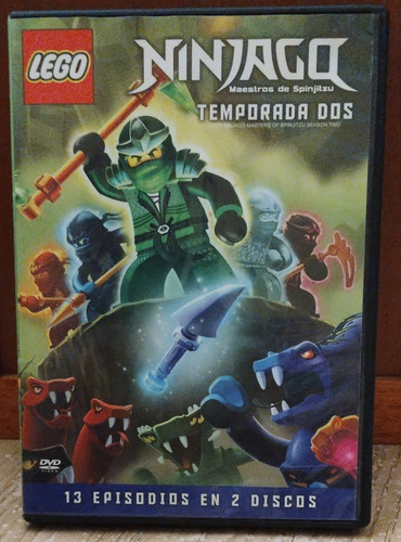 Ninjago Temporada 2, 13 Episodios En 2 Dvd's, 100% Originale
